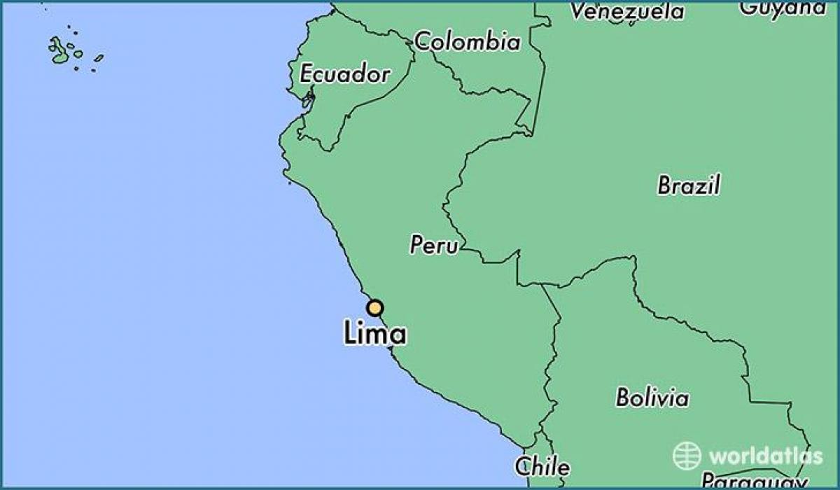 Lima peru na mape sveta